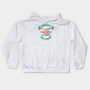 Snout And About - Cute Piglet Kids Hoodie